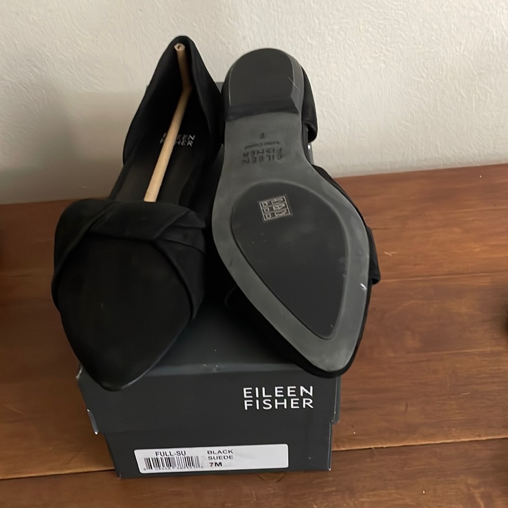 Eileen Fisher suede flats. Shoes are new, Soft leather